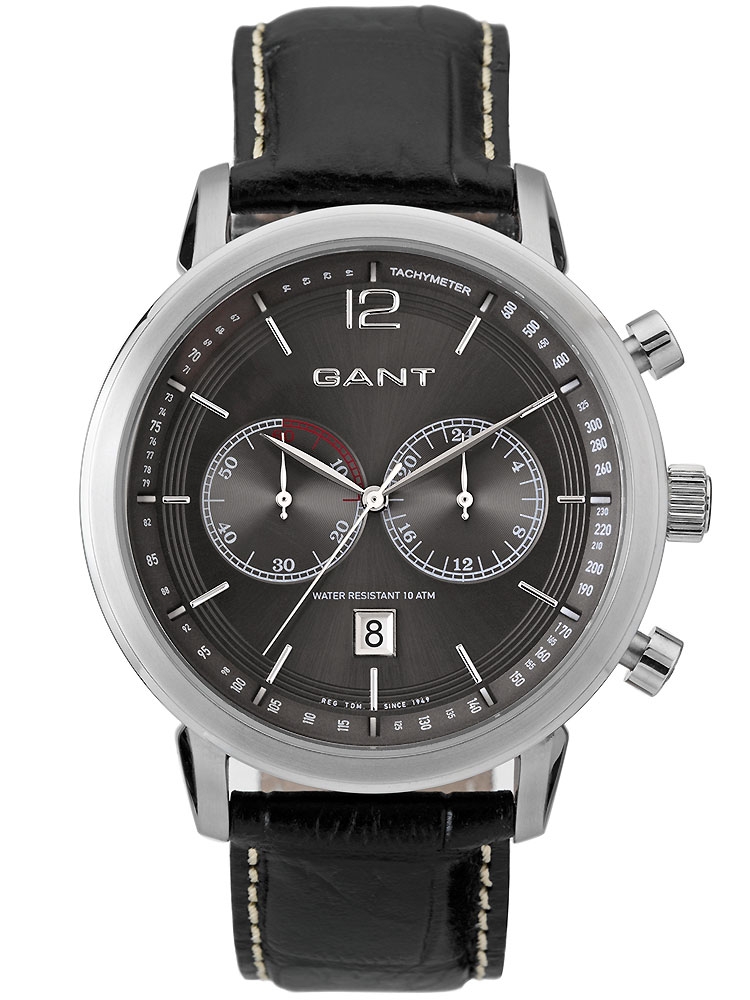 Gant Shelton W10941 Chrono Barbati argintiu gri negru 45 mm 10ATM