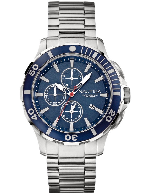 NAUTICA BFD 101 Dive Style A20508G Chrono 10 ATM 44 mm