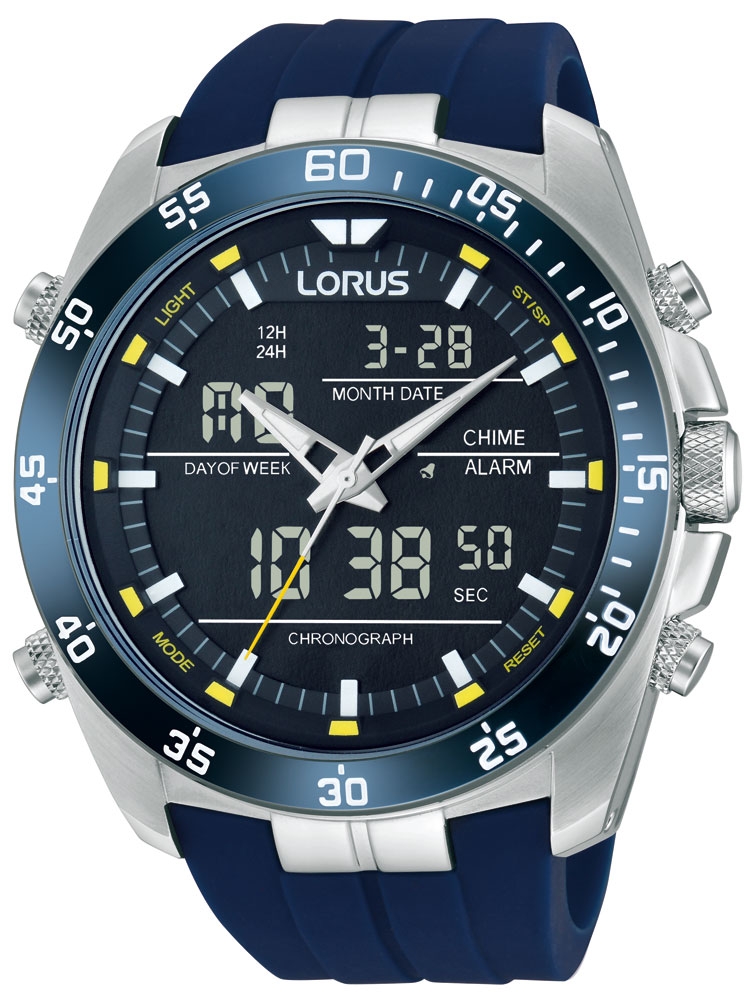 Lorus RW617AX9 Analog-Digital Alarm Chronograph 100M 46mm