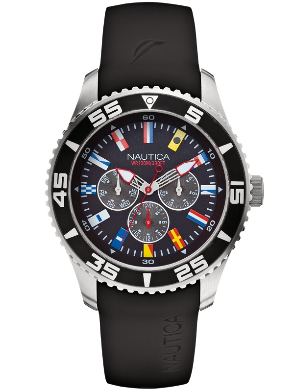 NAUTICA NST 07 Flag A12626G Multifunction 44 mm 10 ATM