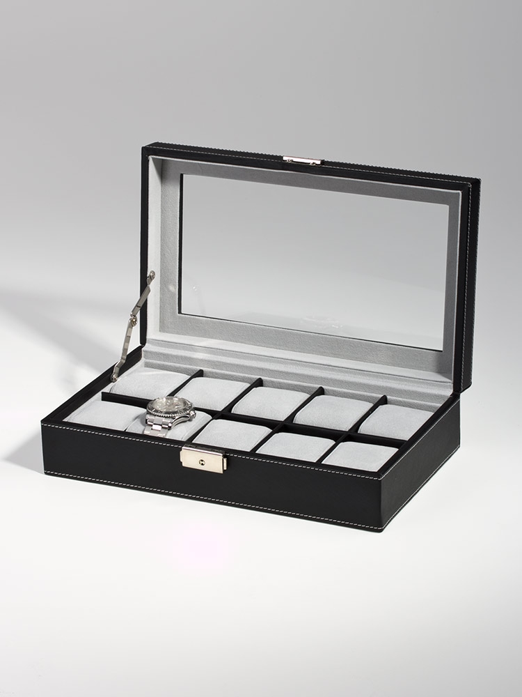 Rothenschild Ceas cutie RS-3360-10BL pentru 10 Ceasuri negru