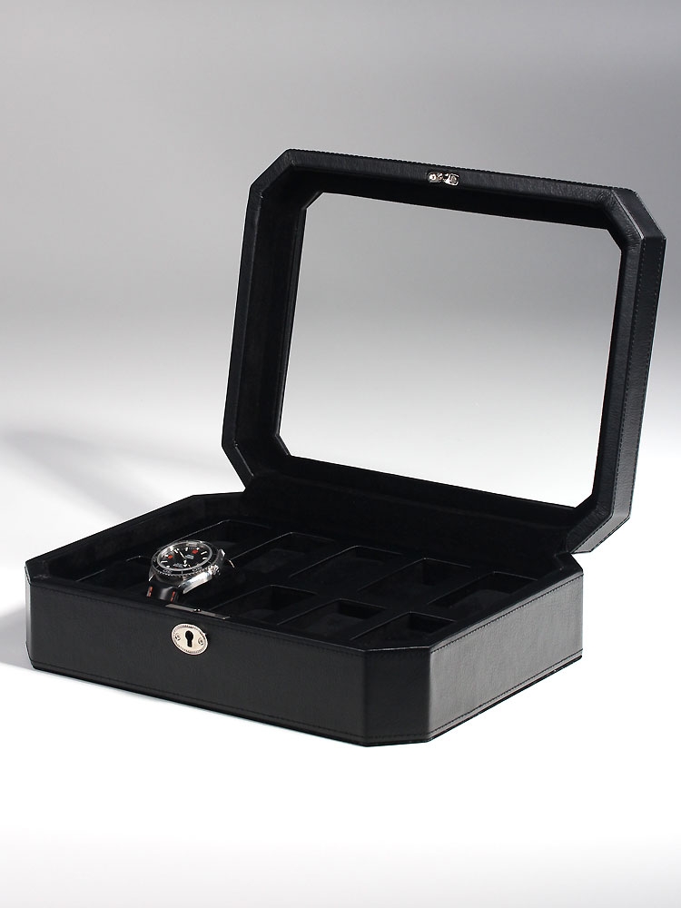 Rothenschild Ceas cutie RS-1146-BL-BV pentru 10 Ceasuri negru