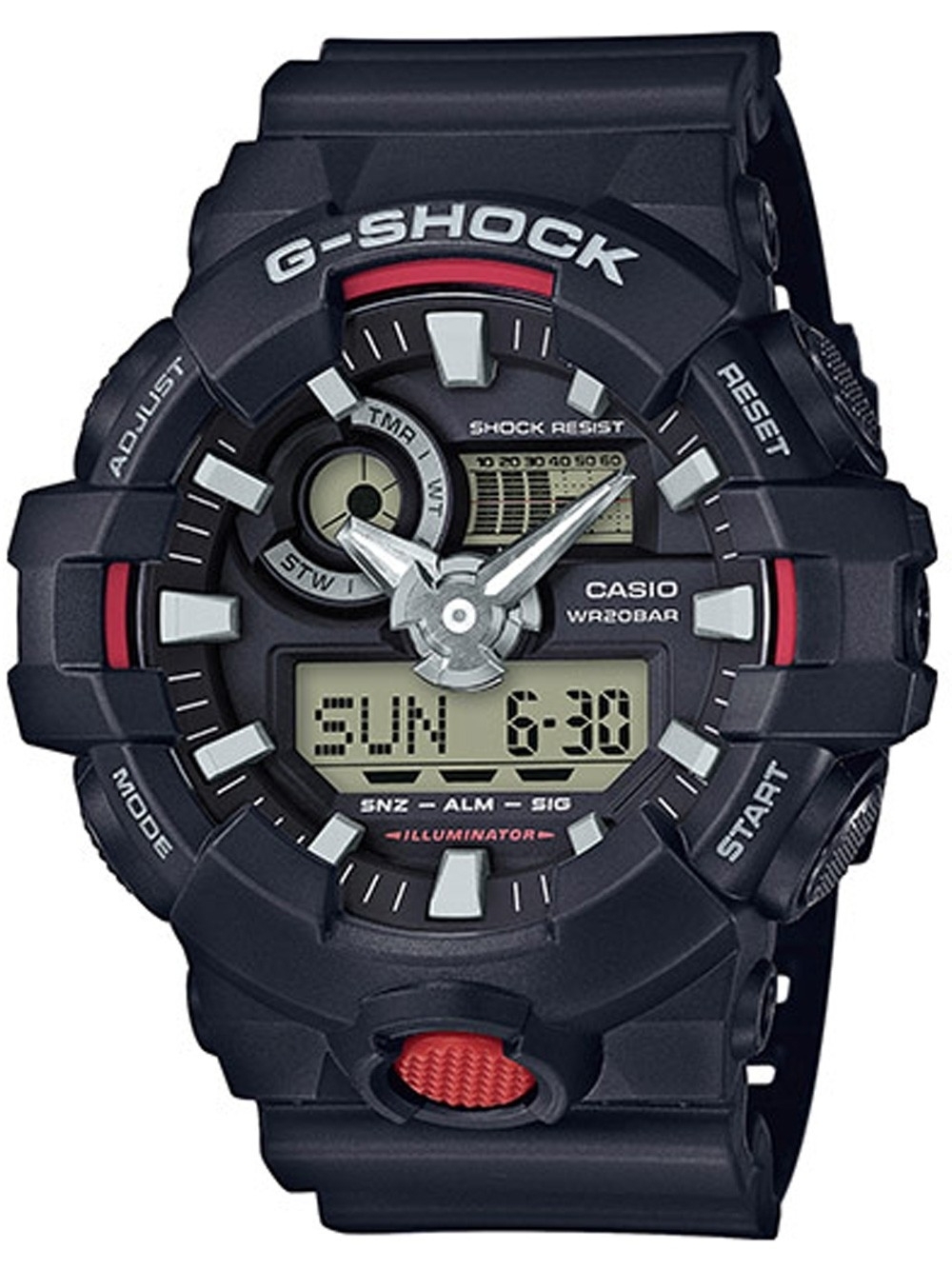 Ceas barbatesc Casio GA-700-1AER G-Shock 53mm 20ATM
