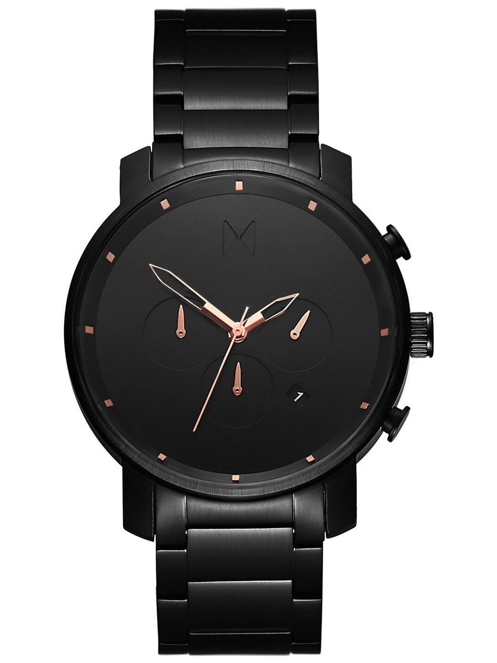 Ceas barbatesc MVMT MC01-BB Chrono Black Link 45mm 10ATM