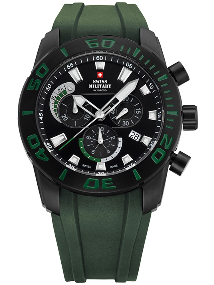 Ceas barbatesc Swiss Military SM34031.03 Cronograf 10 ATM, 44 mm