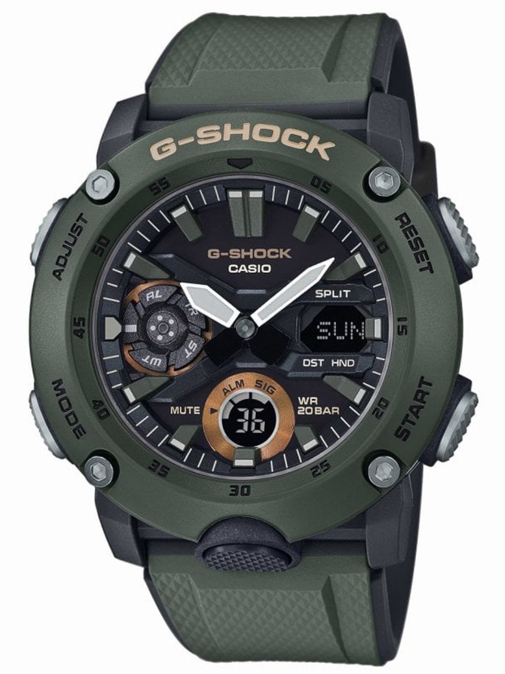 Ceas barbatesc Casio GA-2000-3AER G-Shock 46mm 20ATM