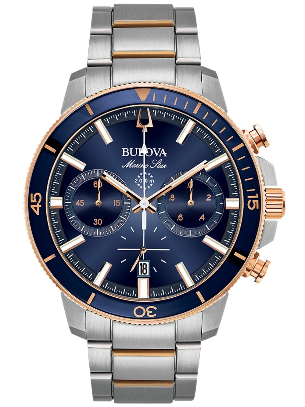 Ceas barbatesc Bulova 98B301 Marine Star Cronograf 45mm 20ATM