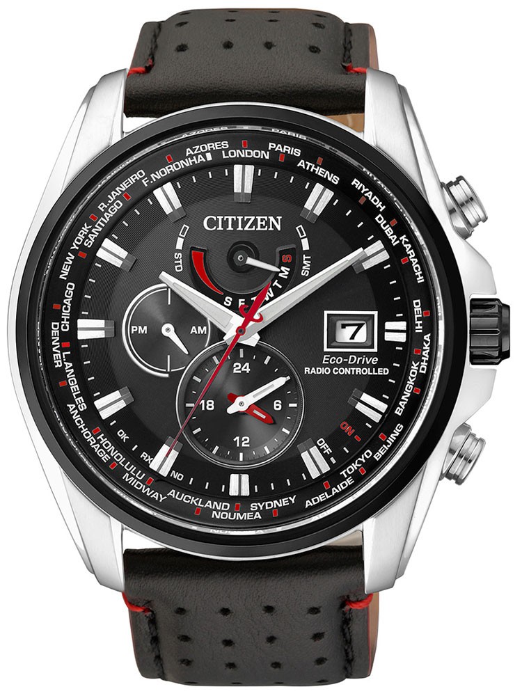 Ceas barbatesc Citizen Eco-Drive AT9036-08E cu Functii Saphir 44 mm, 10 ATM