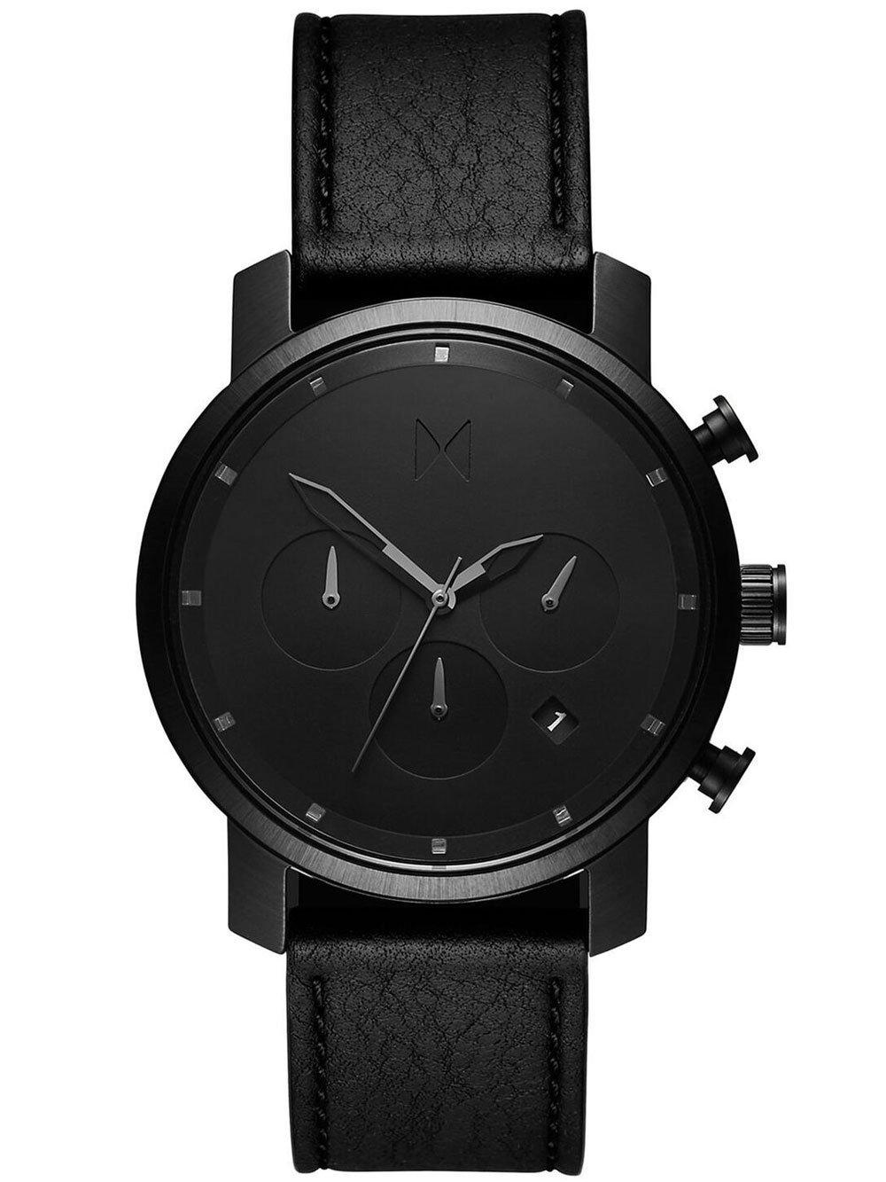 MVMT MC02-BLBL Chrono Black Leather 40mm 10ATM