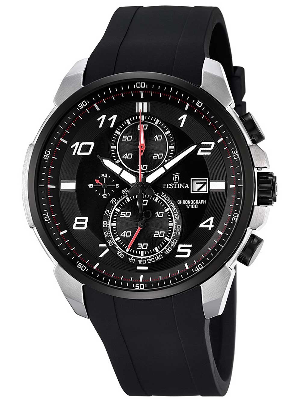 Watches | Chrono12 - Festina F6841/4 Chronograph Herren 44mm 10ATM