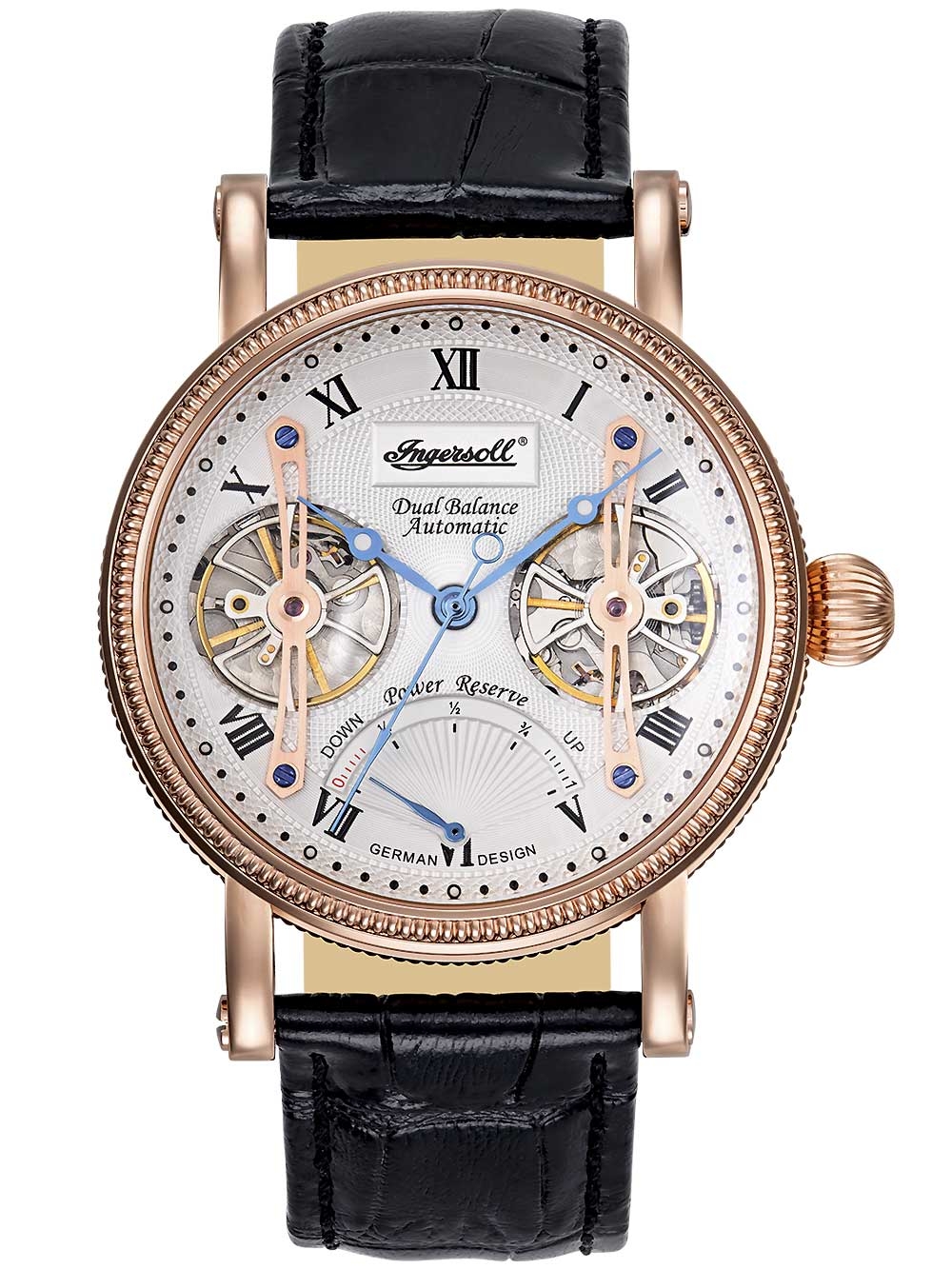 Ceas barbatesc Ingersoll IN3109RSL Laval Dual-Balance 42 Rubine Power Reserve Automatic Limited Edition ( 1999 Bucati ) 43mm 3ATM