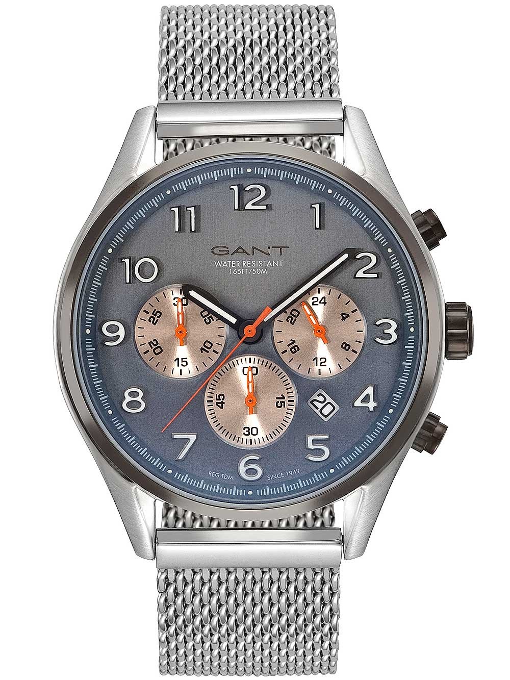 Ceas barbatesc Gant GT009003 Blue Hill 46mm 5ATM