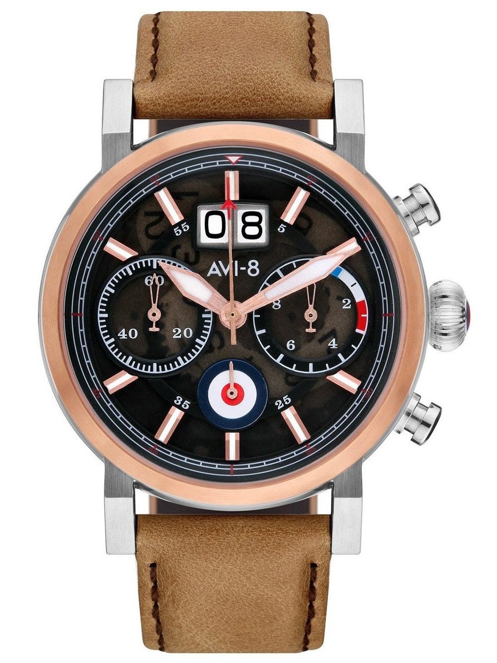 Ceas barbatesc AVI-8 AV-4062-02 Hawker Hurricane Cronograf 43mm 5ATM