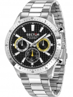 Watch: Sector R3253578021 Serie 270 Dual Time 45mm 5ATM