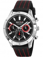 Watch: Sector R3251578011 Serie 270 Dual Time 45mm 5ATM