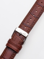 Watch: Strap 20 x 185 mm brown silver Clasp