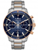 Montre: Montre homme Bulova 98B301 Marine Star Chrono. 45mm 20ATM