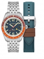 Часы: Spinnaker SP-5120-55 Mens Watch Fleuss GMT Automatic Set 43mm 15ATM