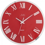 Reloj: JVD NS22006.2 Wanduhr rot in Metall