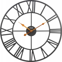 Reloj: AMS 9685B moderne Wanduhr aus Metall 50 cm