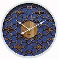 Reloj: Hermle 30102-002100 moderne Wanduhr, blau