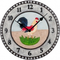 Reloj: Atlanta 6110 Küchenuhr mit Hahn-Motiv
