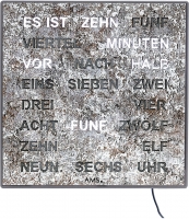 Watch: AMS 1239 digitale Wortuhr Deutsch LED-Anzeige 28 x 28 cm