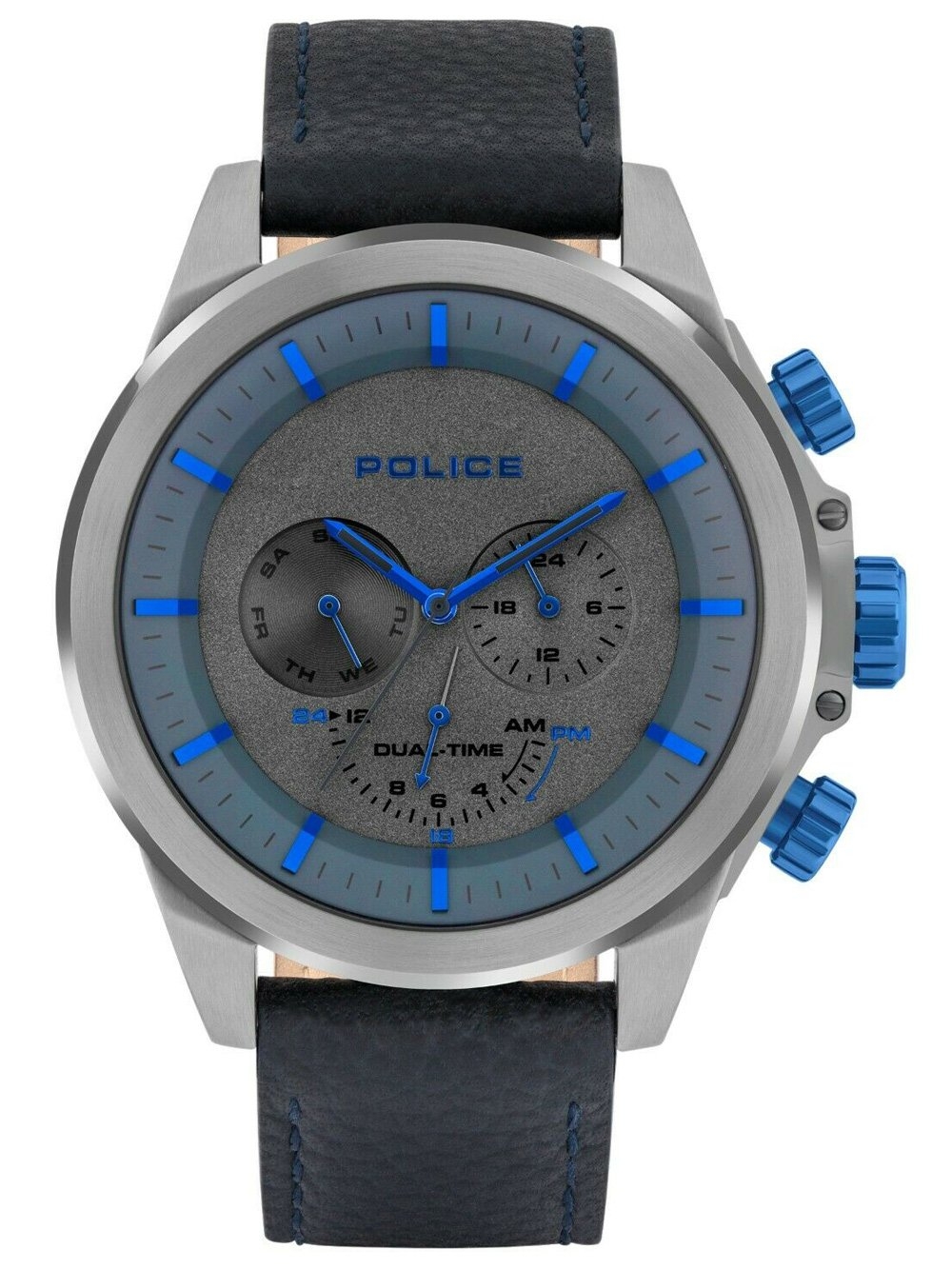 Ceas barbatesc Police PL15970JSU.61 Belmont Dual-Time 52mm 5ATM