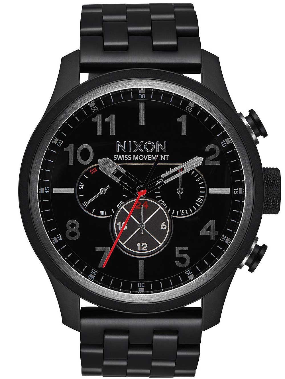 Ceas barbatesc Nixon A1081-001 Safari Dual-Time 46mm 10ATM