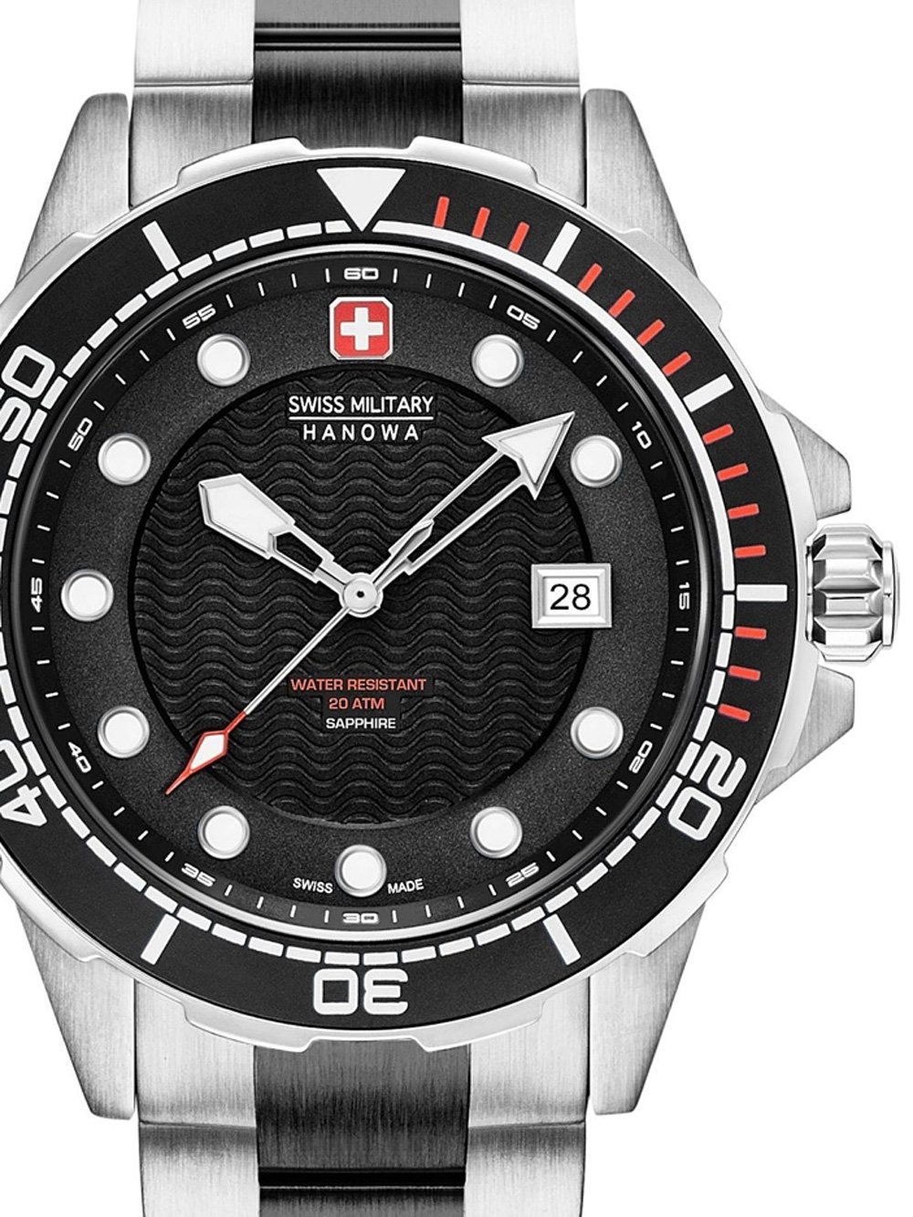 Ceas barbatesc Swiss Military Hanowa 06-5315.33.007 Neptune Diver 44mm 20ATM