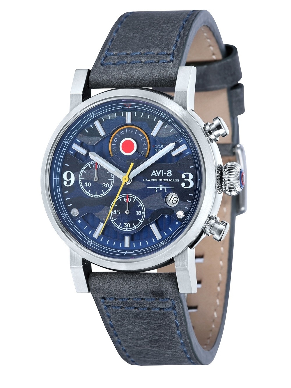 Ceas barbatesc AVI-8 AV-4041-07 Hawker Hurricane Chrono. 43mm 5ATM