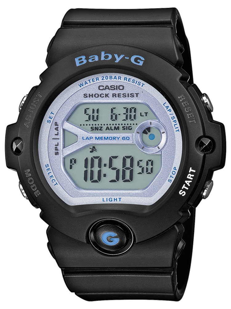 Ceas de dama Casio BG-6903-1ER Baby-G Cronograf 20 ATM 45 mm